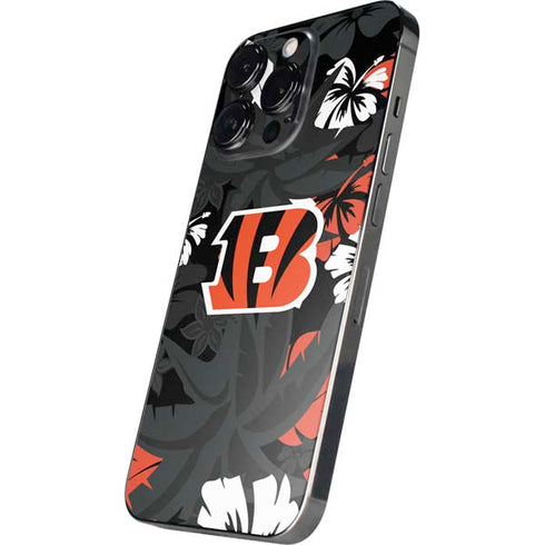 NFL Cincinnati Bengals Tropical Print iPhone 16 Pro Skin