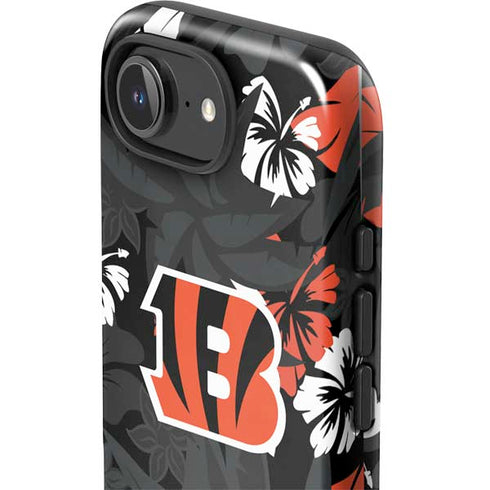 NFL Cincinnati Bengals Tropical Print iPhone 16e Impact Case