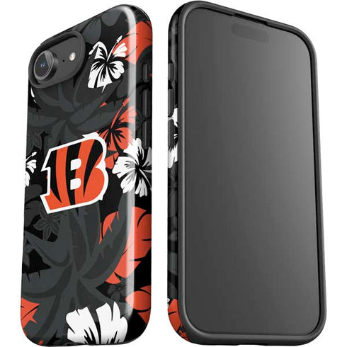 NFL Cincinnati Bengals Tropical Print iPhone 16e Impact Case