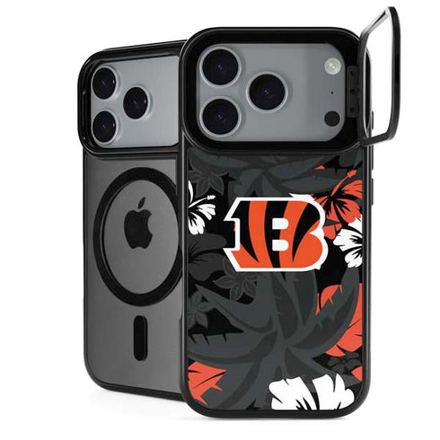 NFL Cincinnati Bengals Tropical Print iPhone 18 Pro Kickstand Case