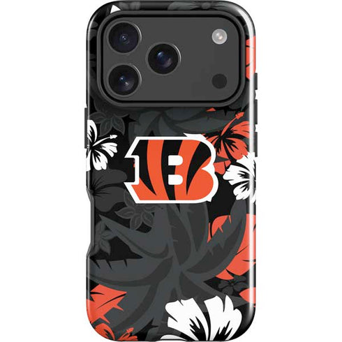 NFL Cincinnati Bengals Tropical Print iPhone 18 Pro Max Impact Case