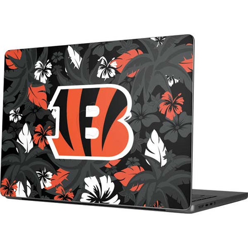 NFL Cincinnati Bengals Tropical Print Apple MacBook Pro 14-inch Skin