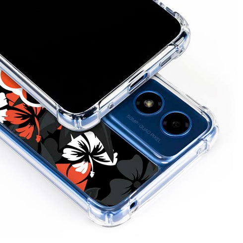NFL Cincinnati Bengals Tropical Print Moto G 5G (2024) Clear Case
