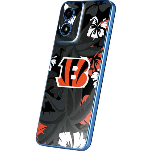 NFL Cincinnati Bengals Tropical Print Moto G Play 4G (2024) Skin