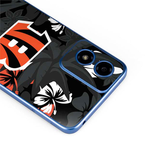 NFL Cincinnati Bengals Tropical Print Moto G Play 4G (2024) Skin