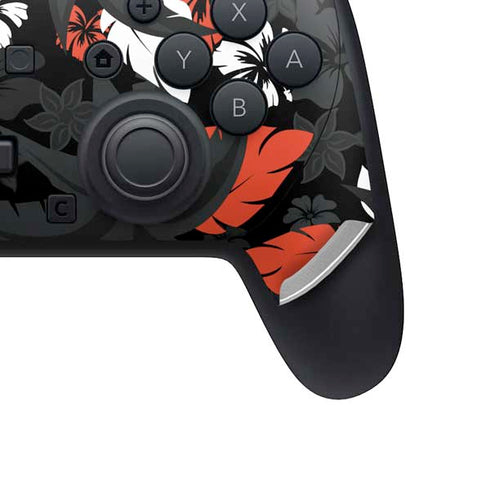 NFL Cincinnati Bengals Tropical Print Nintendo Switch 2 (2025) Pro Controller Skin