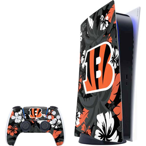 NFL Cincinnati Bengals Tropical Print PlayStation PS5 Skins
