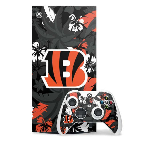 NFL Cincinnati Bengals Tropical Print Xbox Series X Skins