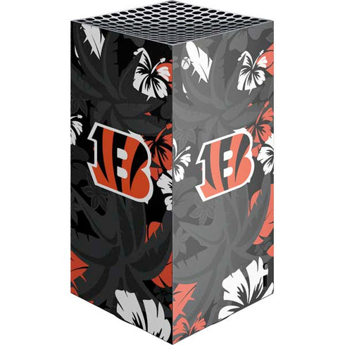 NFL Cincinnati Bengals Tropical Print XBox Series X Digital Edition Console Skin