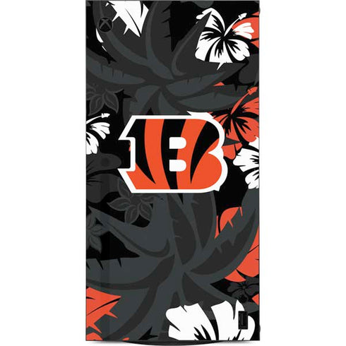 NFL Cincinnati Bengals Tropical Print XBox Series X Digital Edition Console Skin