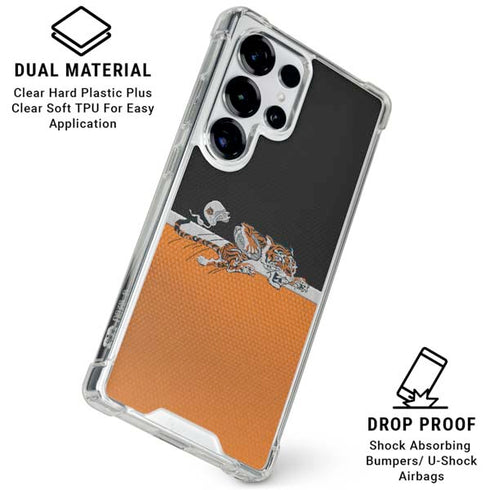 NFL Cincinnati Bengals Vintage Galaxy S25 Ultra Clear Case