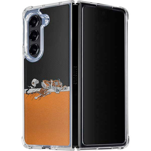 NFL Cincinnati Bengals Vintage Galaxy Z Fold5 5G Clear Case