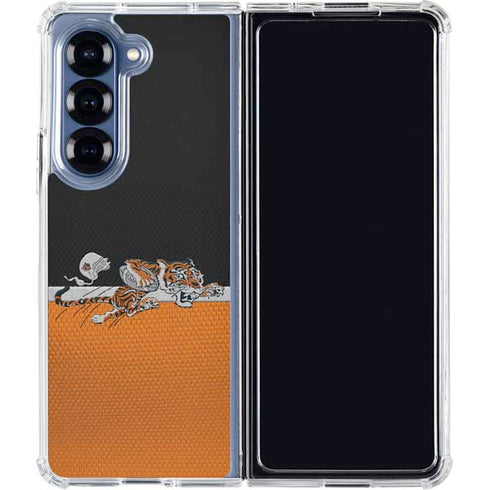 NFL Cincinnati Bengals Vintage Galaxy Z Fold6 Clear Case