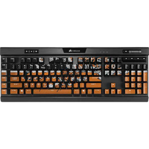 NFL Cincinnati Bengals Vintage K95 RGB PLATINUM Mechanical Gaming Keyboard Skin