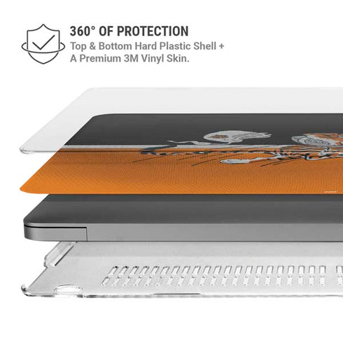 NFL Cincinnati Bengals Vintage MacBook Pro 14in (2021-24) Case plus Skin