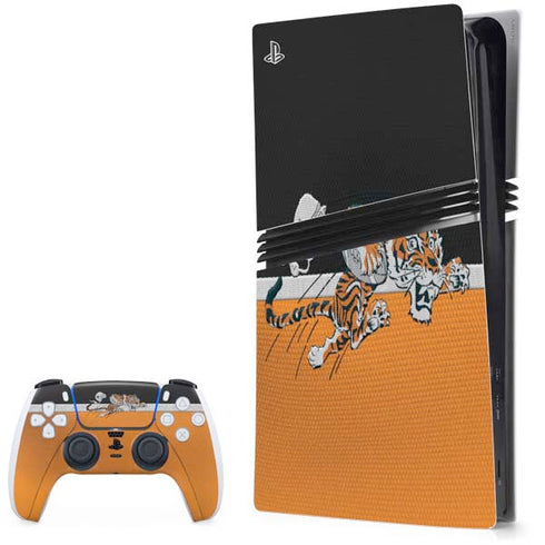NFL Cincinnati Bengals Vintage PS5 Pro Bundle Skin