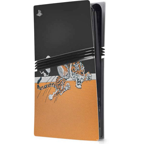 NFL Cincinnati Bengals Vintage PS5 Pro Console Skin