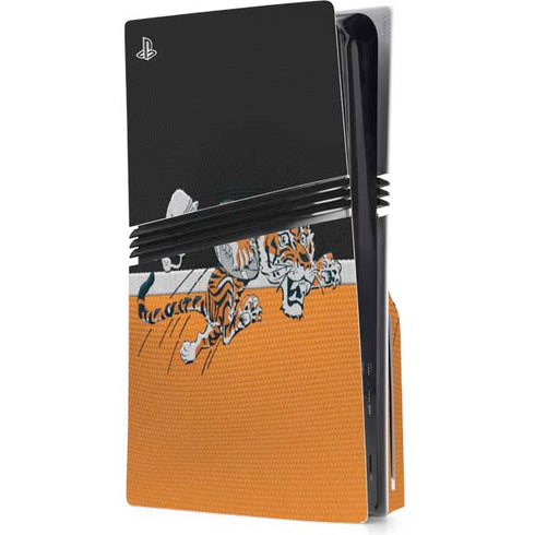NFL Cincinnati Bengals Vintage PS5 Pro Disk Console Skin