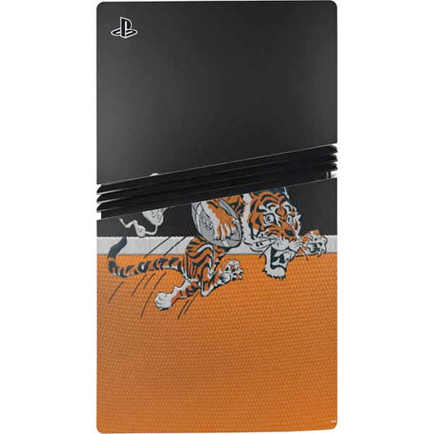 NFL Cincinnati Bengals Vintage PS5 Pro Disk Console Skin