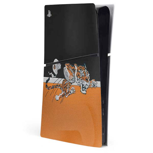 NFL Cincinnati Bengals Vintage PS5 Slim Digital Edition Console Skin