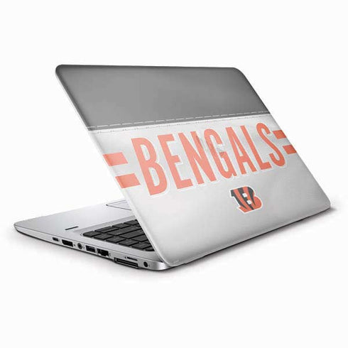 NFL Cincinnati Bengals White Striped HP Elitebook Skin