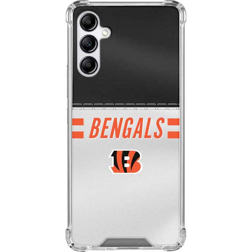 NFL Cincinnati Bengals White Striped Gabb Phone 4 Clear Case