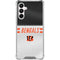 NFL Cincinnati Bengals White Striped Galaxy A16 5G Clear Case