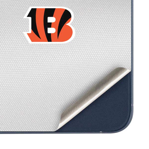 NFL Cincinnati Bengals White Striped Galaxy A35 5G Skin
