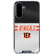 NFL Cincinnati Bengals White Striped Galaxy A36 5G Clear Case