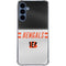 NFL Cincinnati Bengals White Striped Galaxy A55 5G Clear Case