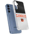 NFL Cincinnati Bengals White Striped Galaxy A55 5G Clear Case