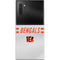 NFL Cincinnati Bengals White Striped Galaxy Note 10 Plus Skin