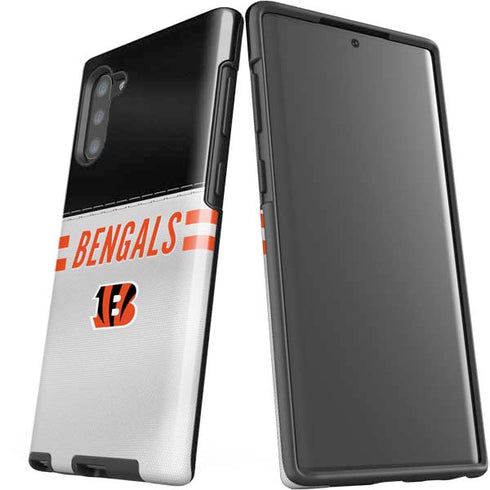 NFL Cincinnati Bengals White Striped Galaxy Note 10 Pro Case