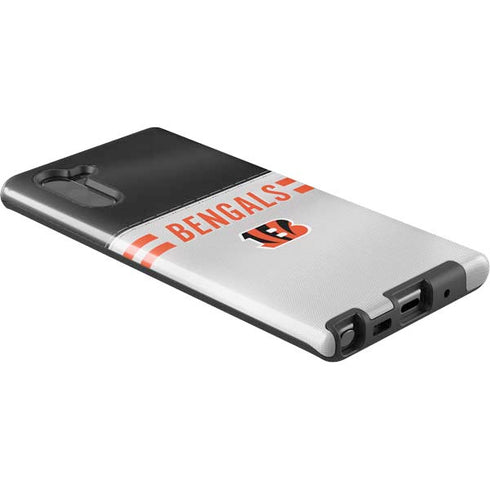 NFL Cincinnati Bengals White Striped Galaxy Note 10 Pro Case