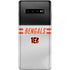 NFL Cincinnati Bengals White Striped Galaxy S10 Plus Skin