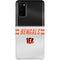 NFL Cincinnati Bengals White Striped Galaxy S20 Lite Case