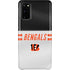 NFL Cincinnati Bengals White Striped Galaxy S20 Lite Case