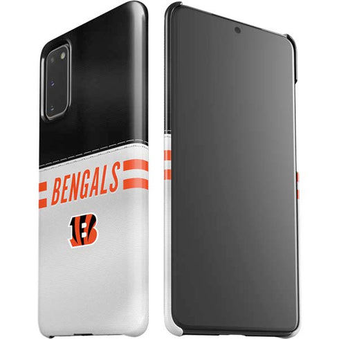 NFL Cincinnati Bengals White Striped Galaxy S20 Lite Case