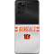 NFL Cincinnati Bengals White Striped Galaxy S20 Plus Skin
