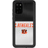 NFL Cincinnati Bengals White Striped Galaxy S20 Plus Waterproof Case