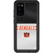 NFL Cincinnati Bengals White Striped Galaxy S20 Waterproof Case