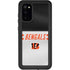 NFL Cincinnati Bengals White Striped Galaxy S20 Waterproof Case