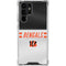 NFL Cincinnati Bengals White Striped Galaxy S23 Ultra Clear Case