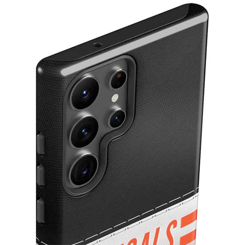 NFL Cincinnati Bengals White Striped Galaxy S23 Ultra Pro Case