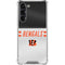 NFL Cincinnati Bengals White Striped Galaxy S24 FE Clear Case
