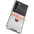 NFL Cincinnati Bengals White Striped Galaxy S24 FE Clear Case