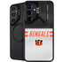 NFL Cincinnati Bengals White Striped Galaxy S24 FE Kickstand Case