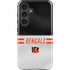 NFL Cincinnati Bengals White Striped Galaxy S25 Impact Case