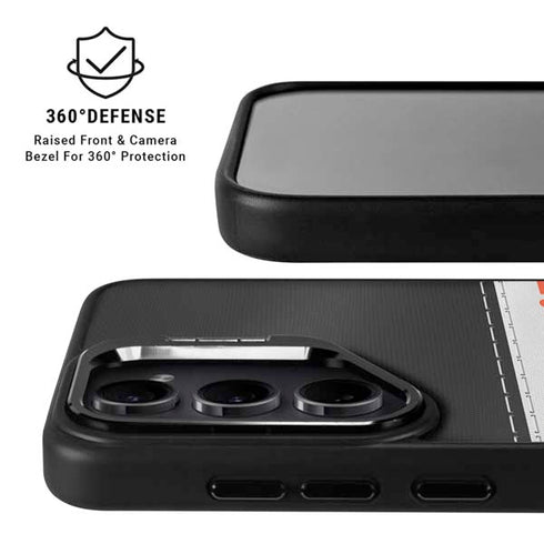 NFL Cincinnati Bengals White Striped Galaxy S25 Kickstand Case