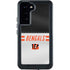 NFL Cincinnati Bengals White Striped Galaxy S24 Plus Waterproof Case